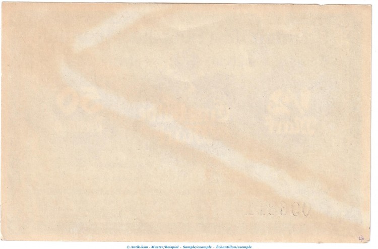 Notgeld Stadt Prenzlau , 50 Pfennig Schein -E- in f-kfr. Tieste 5755.10.26 o.D. Brandenburg Verkehrsausgabe