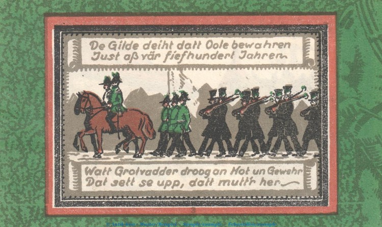 Notgeld Stadt Wildeshausen -in- 1426.1.b , 1 Mark Schein Nr.2 in kfr. von 1921 , Sachsen Anhalt Seriennotgeld