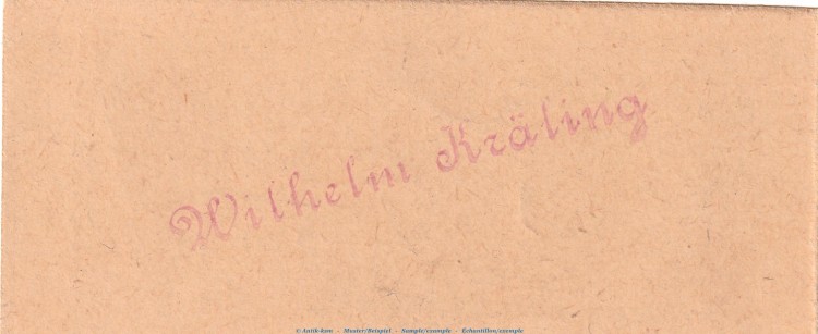 Notgeld W. Kräling Buchhandlung Siedlinghausen 1224.1.g , 25 Pfennig Schein in kfr. o.D. Westfalen Seriennotgeld