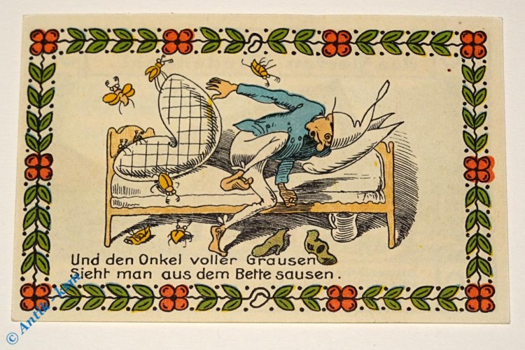 Notgeld Wiedensahl , 50 Pfennig Schein Nr 6 , Mehl Grabowski 1424.1 , Niedersachsen Seriennotgeld