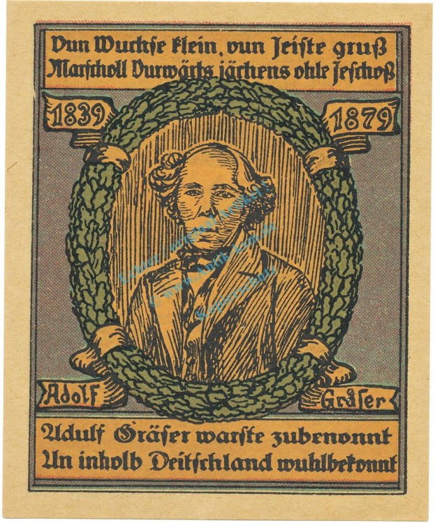 Oberheldrungen , Notgeld 50 Pfennig Nr.3 -braun- unc-kfr , M-G 995.7 Thüringen 1921 Seriennotgeld 5694