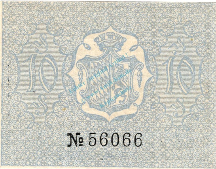 Reichenhall , Notgeld 10 Pfennig Schein unc-kfr. Ti.5990.20.15 Bayern o.D. Verkehrsausgabe