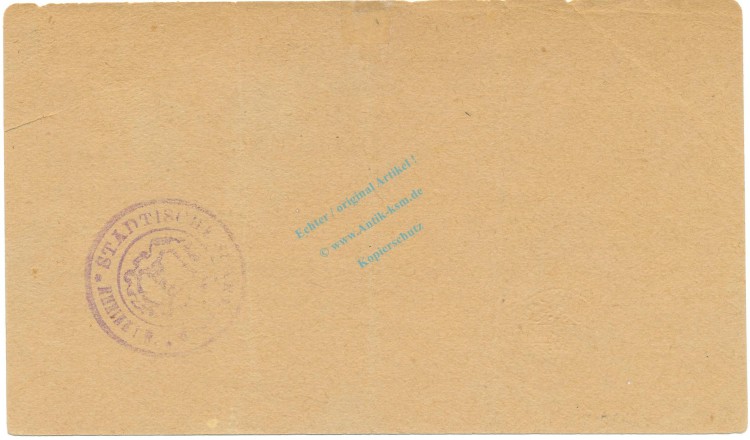 Rheine , Banknote 10 Mark Schein gbr.-Stpl- Geiger 449.03 , NRW 1918 Grossnotgeld