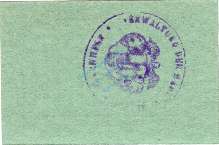 Stammbach , Notgeld 25 Pfennig Schein unc-kfr. Ti.7070.05.53 Bayern o.D. Verkehrsausgabe