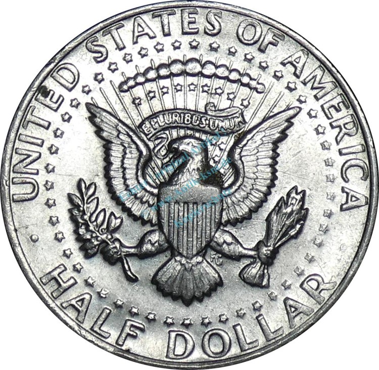 USA , 1 halber Dollar 1972 -John F. Kennedy- , ss-vz -0206-