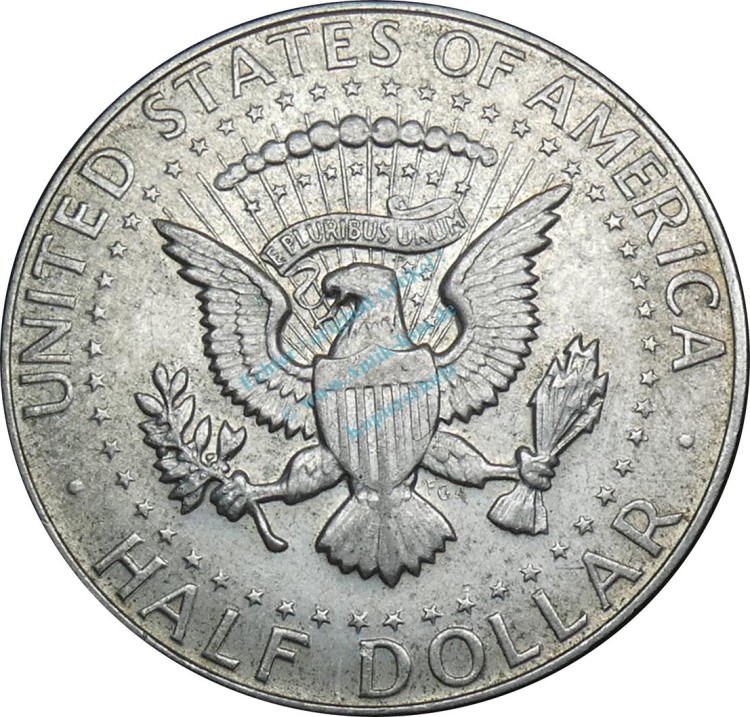 USA , Kursmünze Half Dollar 1967 -J.F. Kennedy- KM202.a ss-vz , -0219-