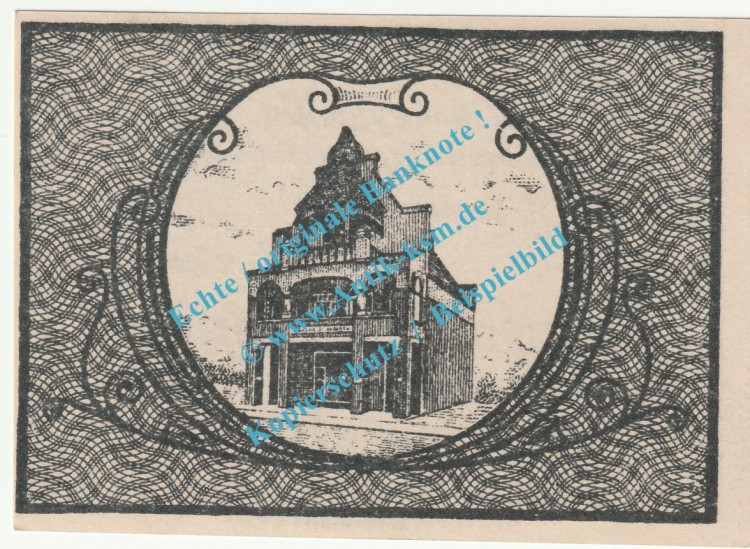 Westerland , Notgeld 50 Pfennig Schein in kfr. Tieste 7860.110.15 , Schleswig 1918 Verkehrsausgabe