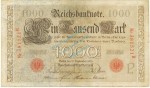 1000 Mark Schein 1909 gbr. DEU.36, Ros.39, P.39 deutsches Kaiserreich -1311-