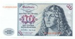 10 D-Mark Schein unc-kfr 1970 BRD-14, Ros.270, P.31.a , Deutsche Bundesbank -1277-