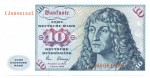 10 D-Mark Schein unc-kfr 1980 BRD-30, Ros.286, P.31.d , Deutsche Bundesbank -1281-