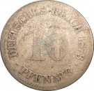 10 Pfennig Kursmünze 1873 H -Deutsches Kaiserreich- beleg. , J.4 -0741-