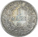 1 Mark Kursmünze -gr. Adler- 1907 J -deutsches Kaiserreich- ss J.17 -0847-