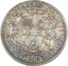 1 Mark Kursmünze -gr. Adler- 1915 F -deutsches Kaiserreich- ss-vz J.17 -0853-