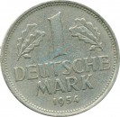1 Mark Kursmmünze 1954 G -Bundesrepublik Deutschland- s-ss , J.385 -0712-