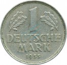 1 Mark Kursmmünze 1955 G -Bundesrepublik Deutschland- s-ss , J.385 -0705-
