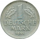 1 Mark Kursmmünze 1955 G -Bundesrepublik Deutschland- s-ss , J.385 -0711-