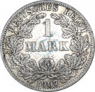 1 Mark Münze 1907 A -deutsches Kaiserreich gr. Adler- ss-vz , J.17 -0659-