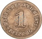 1 Pfennig Kursmünze 1875 G -Deutsches Kaiserreich- s , J.1 -0762-