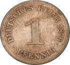 1 Pfennig Kursmünze 1876 E -Deutsches Kaiserreich- s-ss , J.1 -0773-