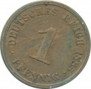 1 Pfennig Kursmünze 1885 J -deutsches Kaiserreich- ss-vz , J.1 -0718-