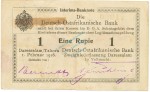1 Rupie Schein 1916 gbr. DOA.31.a, Ros.929, P.20 Deutsch-Ostafrika -1316-