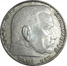 2 Mark Kursmünze -Hindenburg- 1939 D -deutsches Reich- ss-vz J.366 -0805-