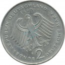 2 Mark Kursmmünze 1990 F -Franz-Josef Strauß- ss-vz , J.450 -0694-
