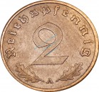 2 Reichs Pfennig Kursmünze 1938 A -Deutsches Reich- ss-vz , J.362 -0778-