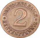 2 Rentenpfennig Kursmünze 1923 G -Deutsches Reich- ss-vz , J.307 -0776-