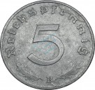 5 Reichspfennig Kursmünze 1943 B -Drittes Reich- ss , J.370 -0745-