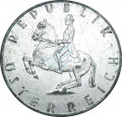 Österreich , Kursmünze 5 Schilling 1961 -Lippizianer- KM.2889 ss-vz , -0216-