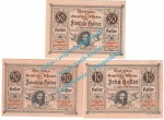Alkoven , Notgeld Set mit 3 Scheinen in kfr. K-K 18.d , Oberösterreich o.D.