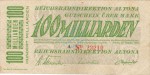 Altona , Banknote 100 Milliarden Mark Schein in gbr. Keller 80.k , Schleswig 1923 Inflation