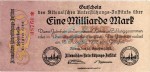 Altona , Banknote 1 Milliarde Mark Schein L-gbr. Keller 81.d , Schleswig 1923 Inflation