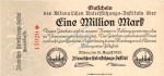 Altona , Banknote 1 Million Mark Schein unc-kfr. Keller 81.c , Schleswig 1923 Inflation