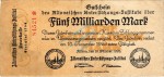 Altona , Banknote 5 Milliarden Mark Schein gbr. Keller 81.d , Schleswig 1923 Inflation