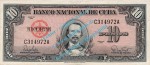 Banknote Kuba - Cuba , 10 Pesos Schein -C.de Cespedes- von 1960 in a-unc - f-kfr