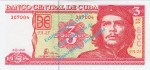 Banknote Kuba - Cuba , 3 Pesos Schein -Che Guevara- von 2004 in unc - kfr