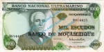 Banknote Mosambik - Mozambique , 1.000 Escudos Schein ND 1976 in unc , kfr