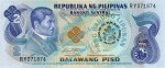 Banknote Philippinen - Philippinas , 2 Piso Schein von 1981 in unc - kfr