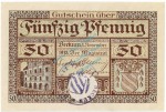 Beckum , Notgeld 50 Pfennig Schein unc-kfr. Ti.0370.10.01.c NRW 1918 Verkehrsausgabe -4247-