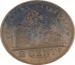 Belgien , 2 Centimes Münze 1912 -Albert I.- ss , -0190-