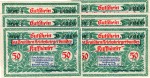 Berlin , Notgeld Set --6 x Nummerngleich-- unc-kfr. M-G 91.1 , Brandenburg 1921 Seriennotgeld