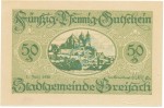 Breisach , Notgeld 50 Pfennig Schein unc-kfr. Ti.0885.05.40 BAD 1920 Verkehrsausgabe -4246-