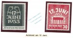 Briefmarken Berlin -Aufstand am 17 Juni- 1953 pfr. Mi.110-111 -0524-