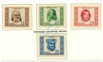 Briefmarken DDR -Berühmte Persönlichkeiten- 1952 Michel 311-314 -0520-
