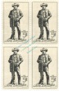 Briefmarken USA 4er Block -Sam Houston 1964- Scott 1242 , 4 x 5 Cent -0501-