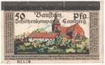 Camburg , Notgeld 50 Pfennig Nr.3 BAUSTEIN in kfr. M-G 216.1 , Thüringen o.D. Seriennotgeld