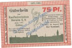 Cottbus , Notgeld 75 Pfennig Schein -D- in kfr. M-G 243.1 Brandenburg 1921 Seriennotgeld
