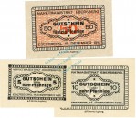 Ebersberg , Notgeld Set mit 3 Scheinen unc-kfr. Ti.1560.05.15-17 , Bayern 1916 Verkehrsausgabe